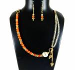 JAYA VISION ENTERPRISES Gemstone carnelian & citrine beads Necklace