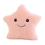 The Purple Tree Cute Pink Star Cushion (Pack of 1 , 14x14 inch , Velvet Fur) kids cushion , soft toy , soft plush pillow , cot cushion , nursery décor , Baby Cushion