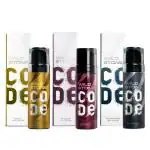 Wild Stone CODE Gold, Platinum and Iridium Body Perfume for Men, Pack of 3 (150ml each)|No Gas Deodorant|Long Lasting Body Spray