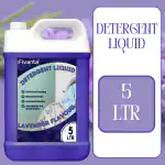 fivanta Detergent Liquid blue 5Liter Fresh Cotton, Lily & Vanilla | Top Load, Front Load Washing Machine & Hand Wash Friendly | Organic & Eco-Friendly