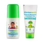 Mamaearth Easy Tummy Roll On for Digestion and Colic Relief with Hing and Fennel and Natural Mosquito Repellent Gel for Babies (Pack of 2)