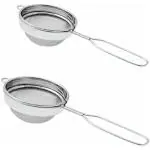 Subaa Stainless Steel Tea Strainer, Chai Channi, Coffee, Juice & Soup Strainer (Pack of 2) Incomplete