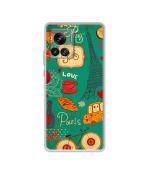 Casotec Paris Love Print Design Printed Silicon Soft TPU Back Case Cover Motorola edge 30 Ultra 5G