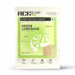 Ace Blend DAILY, 20G Vegan Plant Protein Powder & Superfoods (15 Servings), Green Lemonade Flavor Blended for Men & Women, Gut Friendly, Daily Protein, Complete Greens, Antioxidants, Empowers Fat Loss