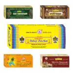 CHAMUNDI PURE NATURAL HALMADI FLORA DHOOP STICKS COMBO PACK 10 Flavors ; Balaji drashan - 2 pc, Mysore sugandh - 2 pc, Mysore Chandan - 2 pc, hare krishna - 2 pc, sai darshan - 2 pc ( Set of 5)