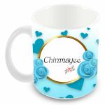 Tuelip Printed Design of Name Chinmayee Ceramic Coffee Mug, Birthday Gift, Name Coffee Mug, Tea & Coffee Cups 350 ML