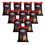 SWAP Popped Potato Chips I Healthy Snacks I No Artificial Additives l Hot and Sweet Chilli l 60% Less Fat l Not Baked, Not Fried l No Cholesterol l Pack of 10 ( 25gm x 10 ).