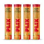 Plix World's First Acv Orange Squeeze With Vitamin B12 - Effervescent Tablets - Pack Of 4