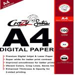 Crazy Sutra 100Gsm Paper Plane Set of 50 Sheets A4 Size Pure White