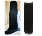 Artifice 5 Clip Super Duper Extra Long 40 inch Straight Hair Extension (Natural Black)
