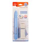 Deli Cordless Battery Powered Electric Eraser Machine with 10 Refill Erasers,71137