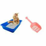 Petcrux Cat Litter Tray And Litter Scooper (pc-litter-tray-scooper-sm_)