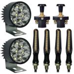 Eshopglee Projector Series Fog Lights with Push Button with Slim Indicator Light