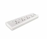 Alemac 4 Way Power Strip, Extension Board with Individual Switch, Power Indicator - 1.5 Metre Cord