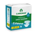 CAREAGE Premium Adult Diapers Large, Waist Size (31