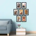 RANDOM Set of 7 Photo Frames With Mount Paper (6 X 8 Inch - 7)