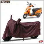 AG MOTO TVS Jupiter 125 Scooty Cover Water Resistant Dust Proof Protection in All Weather Maroon