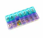 LISHONN Pill Medicine Organizer Reminder Storage Box 14 Days or 2 Weeks | Plastic | Pack of 1