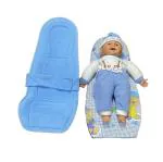 2-in-1 Hoopa Feeding Pillow with Soft Mattress (Blue) | Nursing Pad | Infant Carrier | Baby Carrier | Reclined Carrier | Nursing Pillow