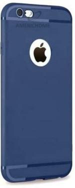 AmericHome Apple iPhone 5s Blue Rubber Shock Proof Mobile Back Cover