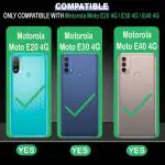 Casotec Shockproof Back Cover Case for Motorola Moto E20 4G / E30 4G / E40 4G | 360 Degree Protection | Protective Design | Anti-Scratch Tough Slim TPU Case for Motorola Moto E20 4G / E30 4G / E40 4G (Black)