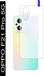 DESIBUZZ 5 Layers Transparent Scratch Proof Ultra Thin Flexible Guard Back Tempered Glass for Oppo F21 Pro 5G