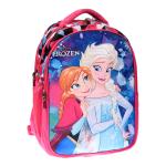 Kuber Industries Disney Frozen School Bag | Kids School Bags | Student Bookbag | School Bag for Girls & Boys | School Backpack for Kids | 3 Compartments School Bag | Pink