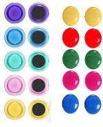 StealODeal Multicolor 20 Pcs Medium Combo Muitipurpose Office Magnets (Pack Of 2)