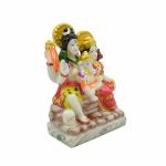 pujaNpujari Resin made Lord Shiva Family Idol Showpiece for Car Dashboard (Standard size, Multicolor)