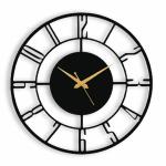 Arabs Morden Metal Wall Clock For Living Room, Bedroom, Office, Kitchen, Stylish Wall Clock For Home And Hall, Designer Big Size Modern (40 Cm)( Black)