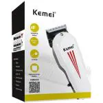 Kemei KM-8845 Professional Corded Trimmer for Men and Women, White