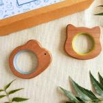 Babycov Mouse & Cat Natural Neem Wood Teethers for Babies | Natural and Safe | Goodness of Organic Neem Wood | Both Chewing and Grasping Toy | Set of 2 (Age 4+ Months)