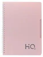 Navneet HQ| Single Subject Notebook Salmon Pink| Wiro Bound| Single Line Notebook| B5 Size - 25 cm x 17 cm| 160 Pages