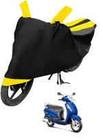 Auto Hub Bike Cover for Suzuki Access 125 , Dustproof UV Protection water resistant Custom Fit Cover-(Black-Yellow )