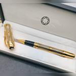 Farp mb pen transparent pen golden colour pen