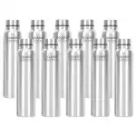 CLASSIC ESSENTIALS Spring Stainless Steel Single Walled Fridge Water Bottle 1 Ltr.Each SilverLeakproof BPA Free Lids,Great for Travel,Picnic,Camping Etc.(Pack of 4)