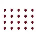 Comet Busters Maroon Oval Shaped Bindi For Women