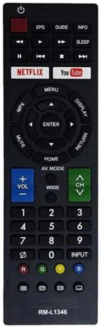 NixGlobal Rm-L1346 Universal Remote For Sharp Smart Led Lcd Tv