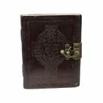 pranjals house Pecan Brown Leather Handcrafted Diary 100 Pages