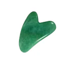 Jade Gua Sha Face Shaping Tool With Jade Gemstone For Dark Circles