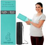 YOGTAPAS EVA +TPE Anti Slip Home Exercise Fitness Prenatal Yoga Mat for Pregnant Women 8 mm Yoga Mat