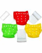 BEAUQIQ BABY Washable Cloth Diapers M (Pack of 3)