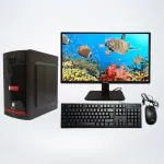 Hasons Processor Intel Core i5 Gen 12400 / Chip set series H610 (windows 11/256ssd/DDR4-8GB /Wired Keybord,Mouse/ Black), screen 21.5