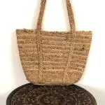 Master Piece Crafts Tote Bag Natural Color, Women's Handy Women's Jute Tote Rectangular ecofriendly Handbag Beige