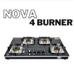 Kraft Italy 4 BURNER Gas stove NOVA Glass Automatic Gas Stove (4 Burners) (NOVA)