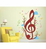 WOLPEP Multicolor Vinyl Music Tree Wall Sticker