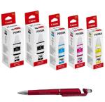 Canon GI 790 BLACK Twin & C/Y/M Ink Bottle (SET OF 5) with 3in1 Multi-Function Creative Mobile Phone Stand