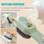 INSTAMART Multifunctional Liquid Shoe Brush, Liquid Adding Soft Fur Cleaning Brush,