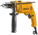 Ingco Id6808 Percussion Drill 680 watts Professional Screwdriver Chuck Reversible Variable Speed, 2.03 Kilograms, Yellow, Grey
