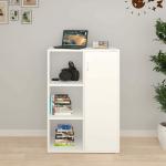 Storm Engineered Wood Bookshelf/ Book Shelf/ Corner Shelf for Living Room Office (White, D.I.Y)